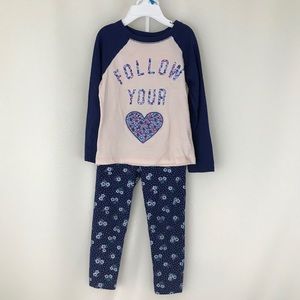 Carter’s Heart Tee & Legging Set